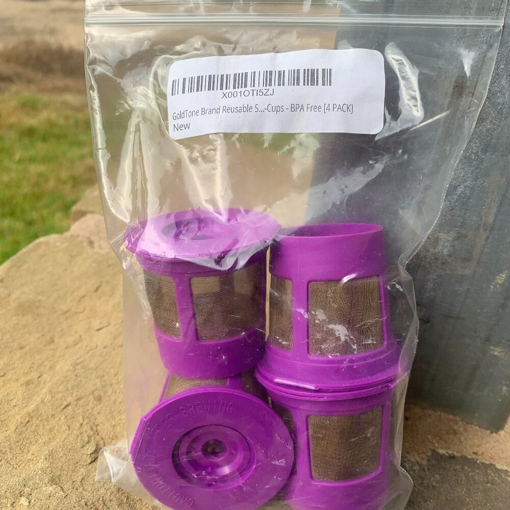 NIB GoldTone Reusable K Cups for Keurig Coffee Maker Refillable K-Cup (4 Pack)